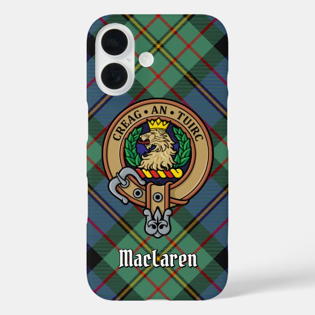 Clan MacLaren Crest Case-Mate iPhone Case (Back)