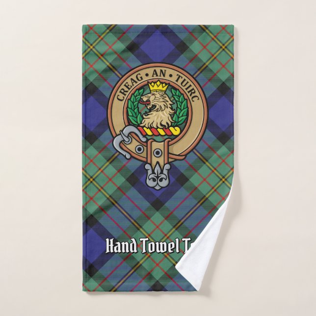 Clan MacLaren Crest sur Tartan (Serviette à main)