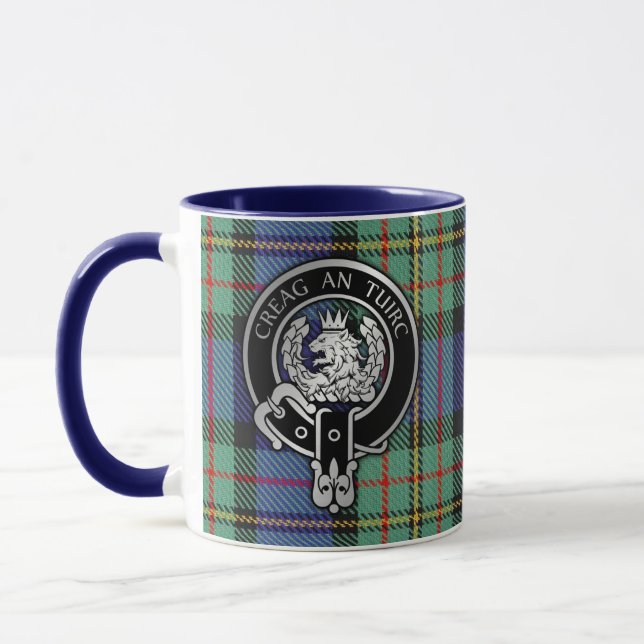 Clan MacLaren Crest & Tartan Mug (Gauche)