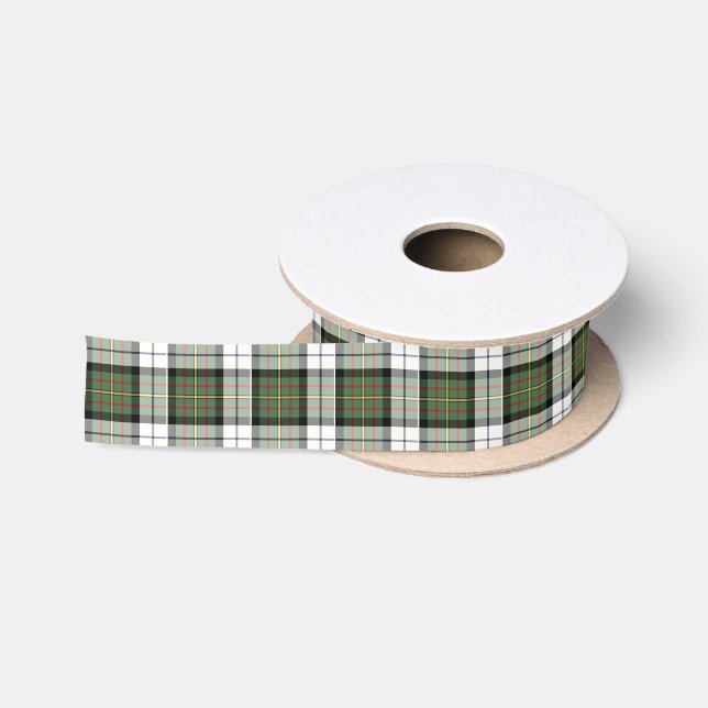 Clan MacLaren Dress Tartan Green Scottish Plaid Satin Ribbon (Spool)