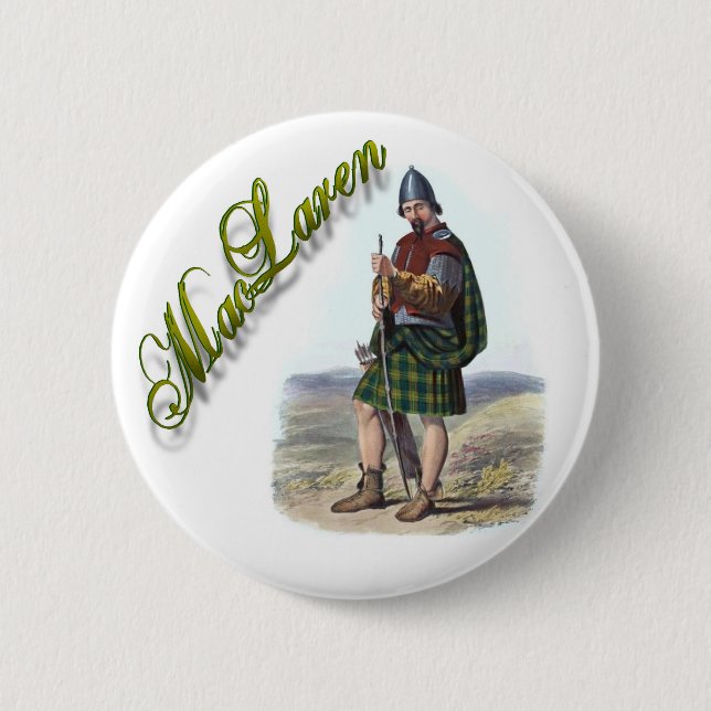 Clan MacLaren Scottish Dream Button (Front)