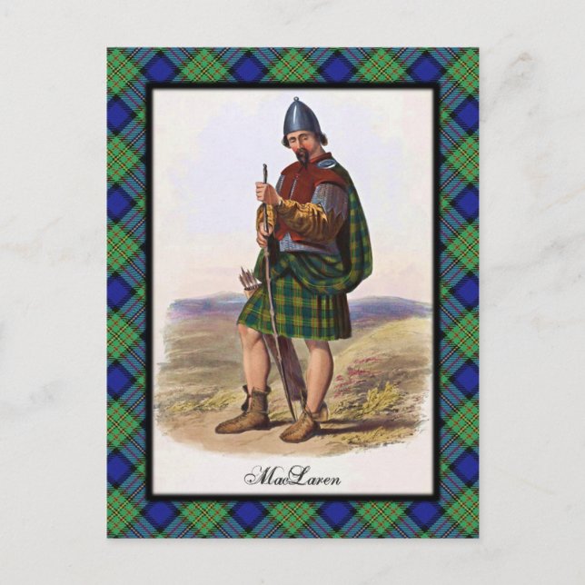 Clan MacLaren Scottish Dreams Postcard (Front)