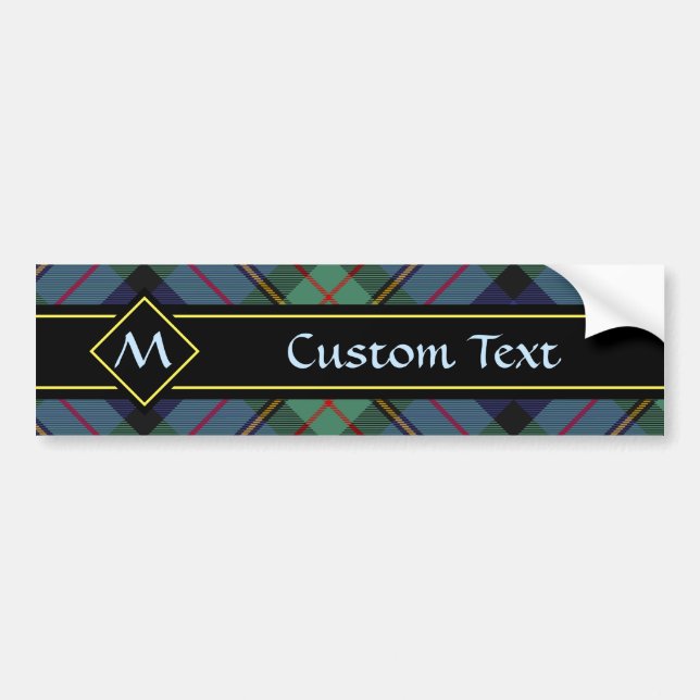 Clan MacLaren Tartan Bumper Sticker (Front)