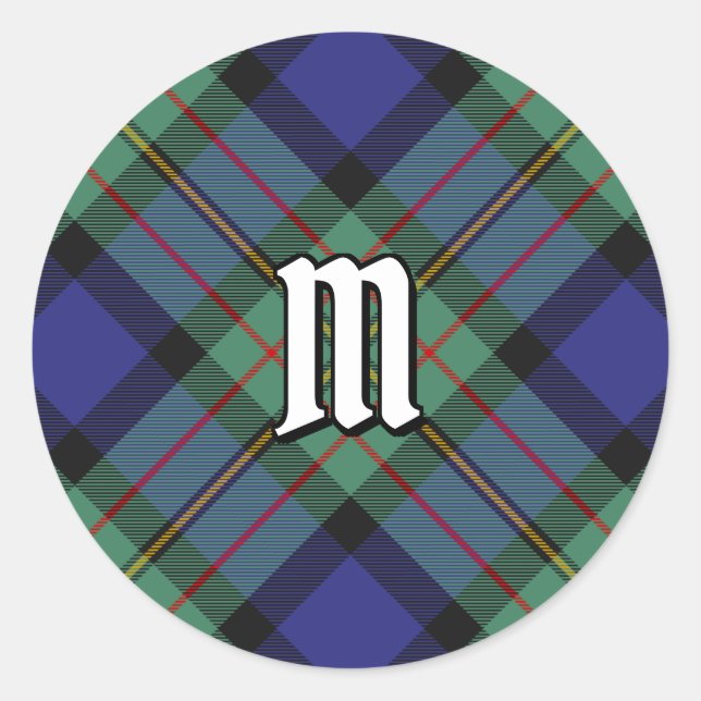 Clan MacLaren Tartan Classic Round Sticker (Front)