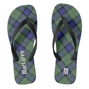 Clan MacLaren Tartan Flip Flops