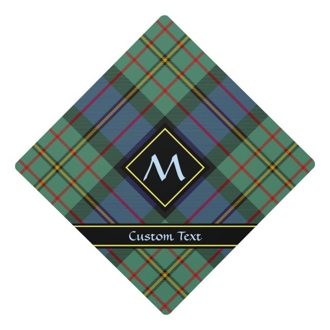 Clan MacLaren Tartan Graduation Cap Topper (Front)