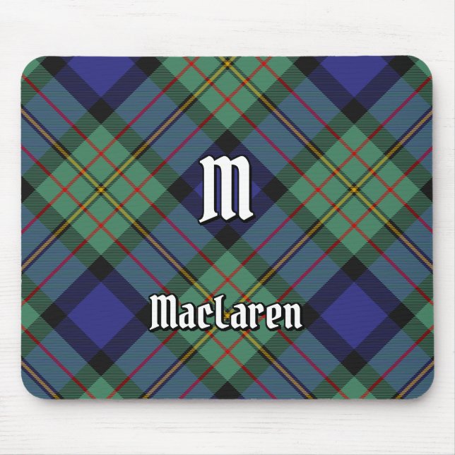 Clan MacLaren Tartan Mouse Pad (Front)