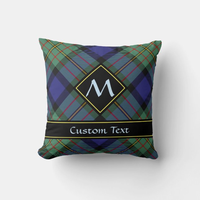 Clan MacLaren Tartan Throw Pillow (Front)