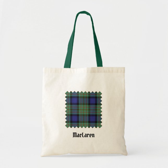 Clan MacLaren Tartan Tote Bag (Front)