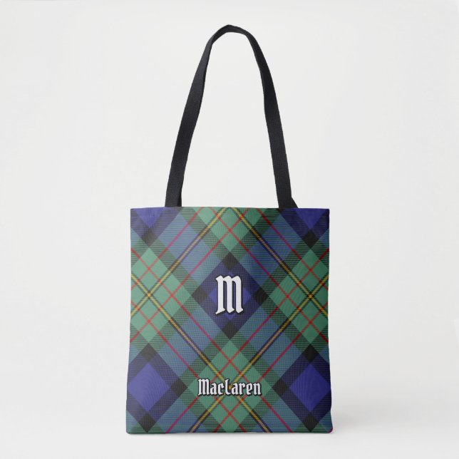 Clan MacLaren Tartan Tote Bag (Front)