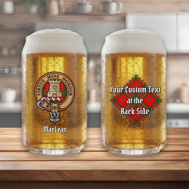 Clan MacLean Crest sur Tartan (Créateur téléchargé)