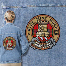 Clan MacLean Crest sur Tartan