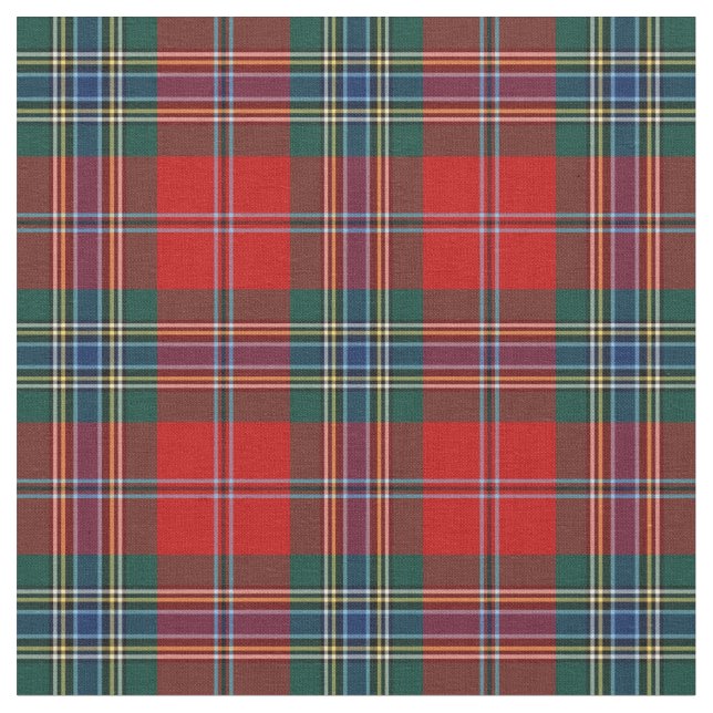 Clan MacLean of Duart Tartan Fabric (Close Up)