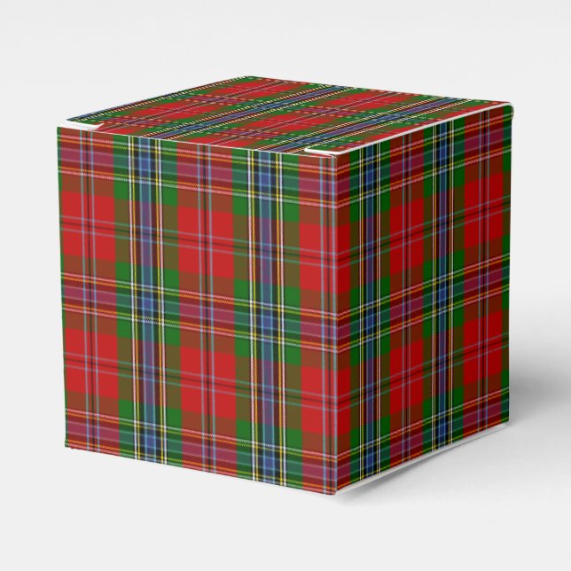 Clan MacLean Of Duart Tartan Favor Box (Front Side)