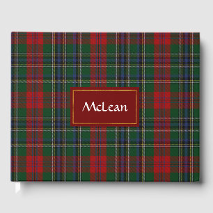 Clan MacLean Plaid Livre d'invité
