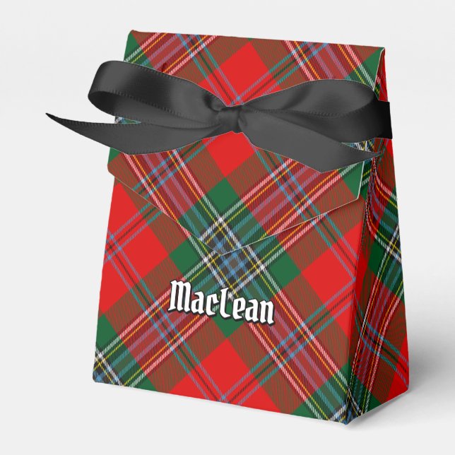 Clan MacLean Tartan Favor Box (Front Side)