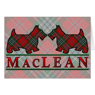 Clan MacLean Tartan Scottie Dogs