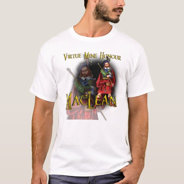 Clan MacLean Virtue Mine Honour Highland Games T-Shirt (Front)