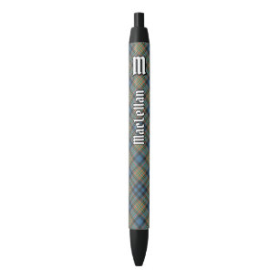 Clan MacLellan Ancient Tartan Black Ink Pen