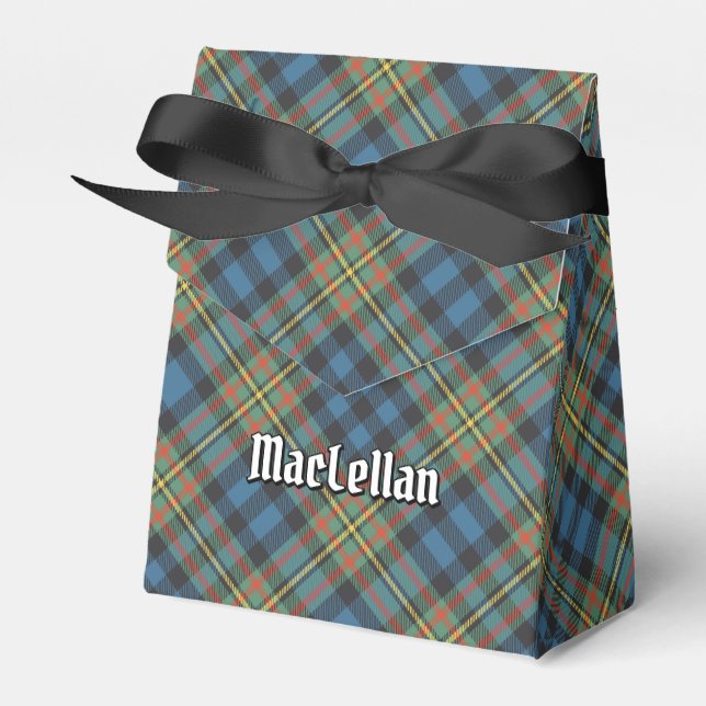 Clan MacLellan Ancient Tartan Favor Box (Front Side)