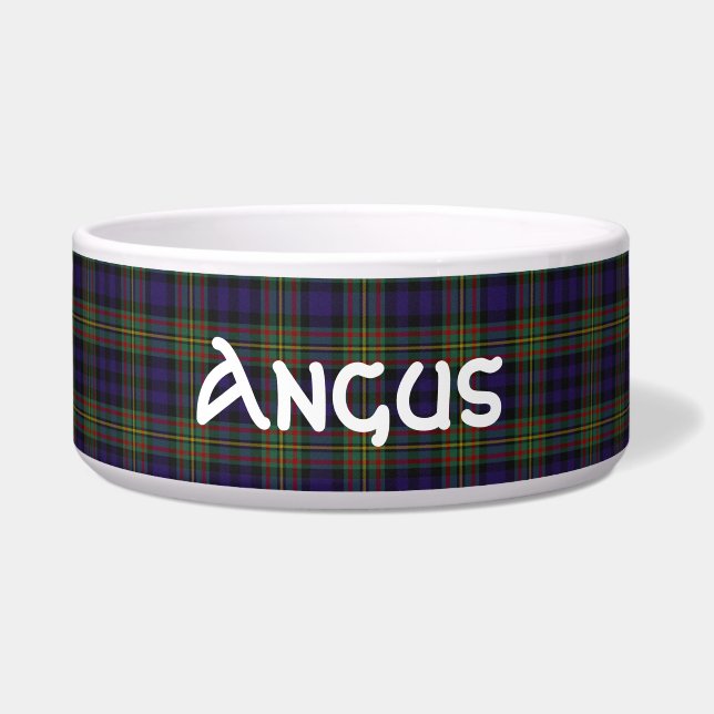 Clan MacLellan Custom Tartan Plaid Pet Bowl (Front)