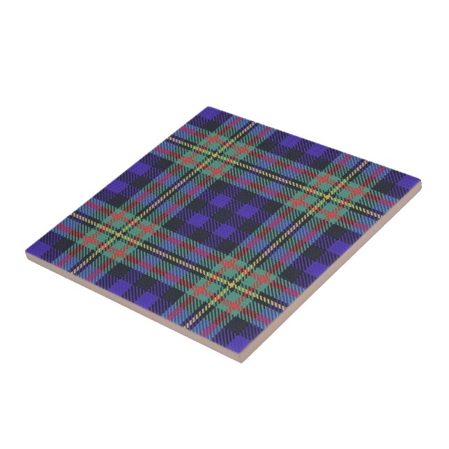 Clan MacLellan Scottish Expressions Tartan Tile (Side)