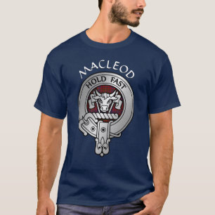 Clan MacLeod Crest & Red Tartan T-Shirt