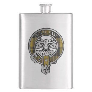 Clan MacLeod Crest & Tartan Flask