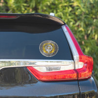 Clan MacLeod Crest & Tartan Knot Sticker
