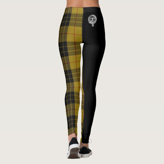 Clan MacLeod Crest & Tartan Leggings (Back)