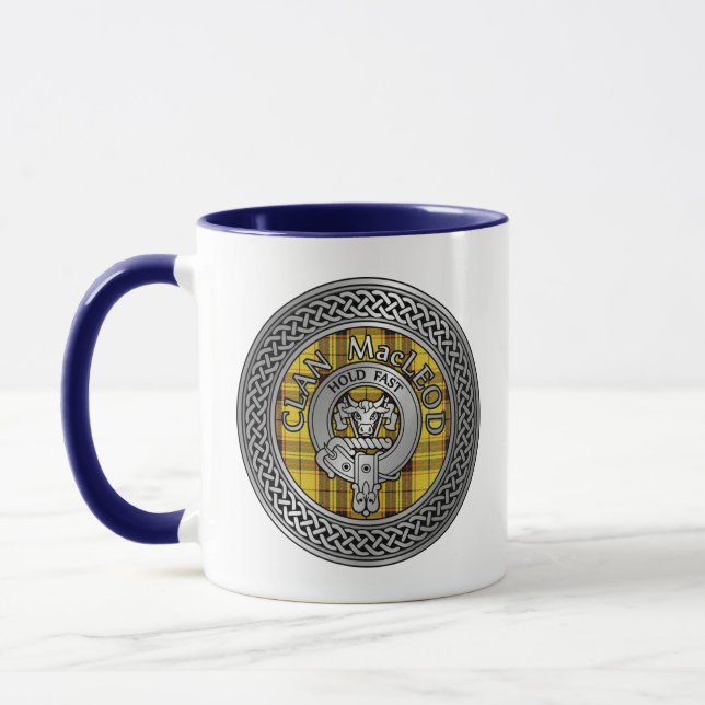 Clan MacLeod Crest & Tartan Mug (Left)