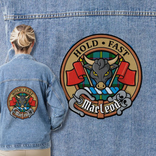 Clan MacLeod de Harris Crest sur Hunting Tartan