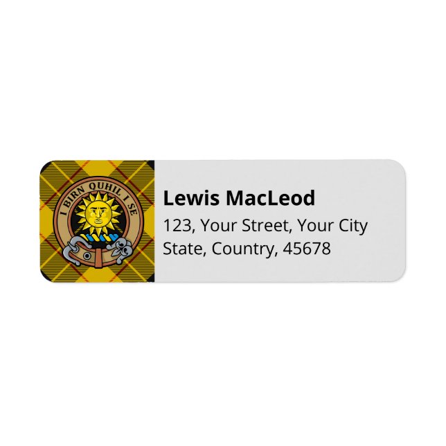 Clan Macleod de Lewis Tartan (Devant)