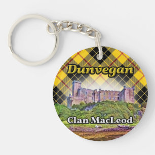 Clan MacLeod Dunvegan Castle Lewis Tartan Keychain