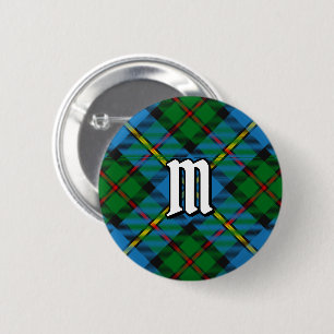 Clan MacLeod Hunting Tartan 2 Inch Round Button