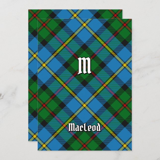 Clan MacLeod Hunting Tartan Invitation (Front/Back)