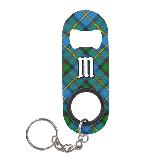 Clan MacLeod Hunting Tartan Keychain Bottle Opener (Front)