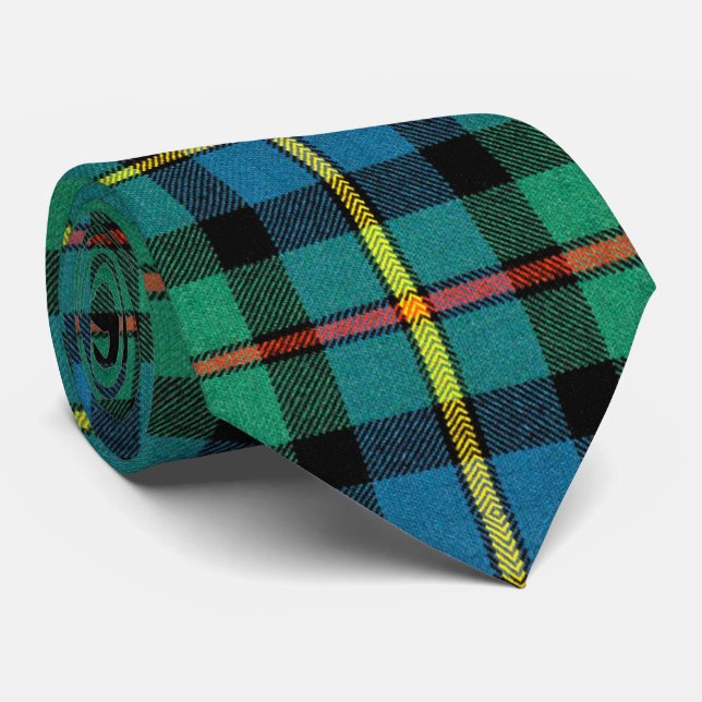 Clan MacLeod of Harris Heavy Weight Tartan Tie (Rolled)