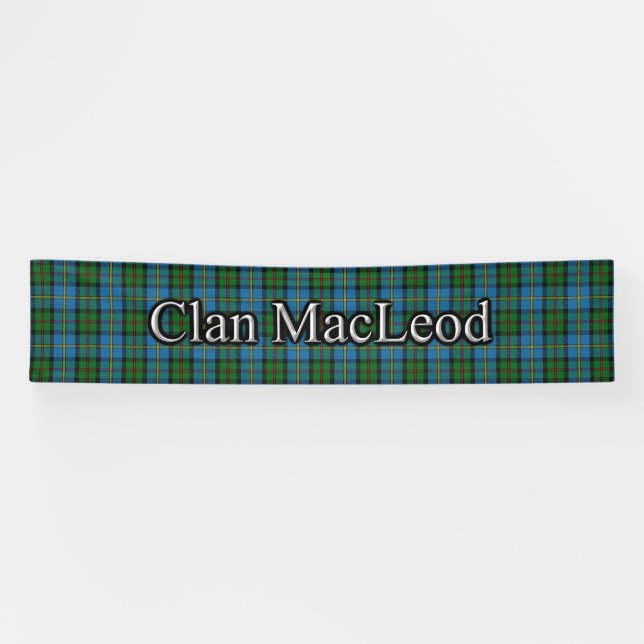 Clan MacLeod of Harris Tartan Scottish Festival Banner (Horizontal)