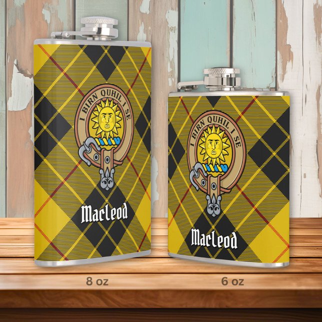 Clan MacLeod of Lewis Crest Hip Flask (Creator Uploaded)