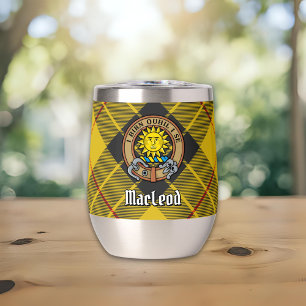 Clan MacLeod of Lewis Crest over Tartan