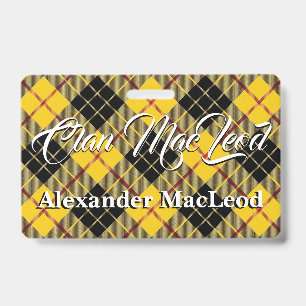 Clan MacLeod of Lewis Tartan Badge