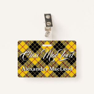 Clan MacLeod of Lewis Tartan Badge