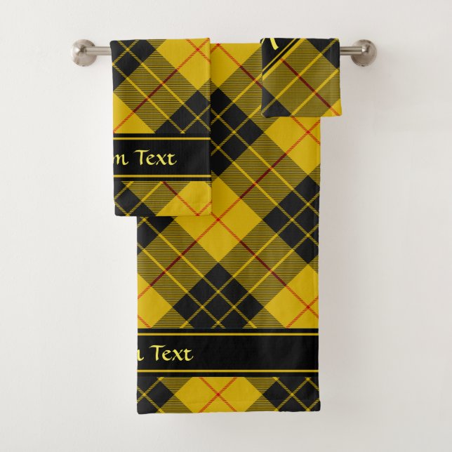 Clan Macleod of Lewis Tartan Bath Towel Set (Insitu)