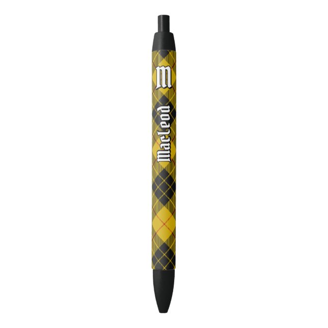 Clan Macleod of Lewis Tartan Black Ink Pen (Front Vertical)