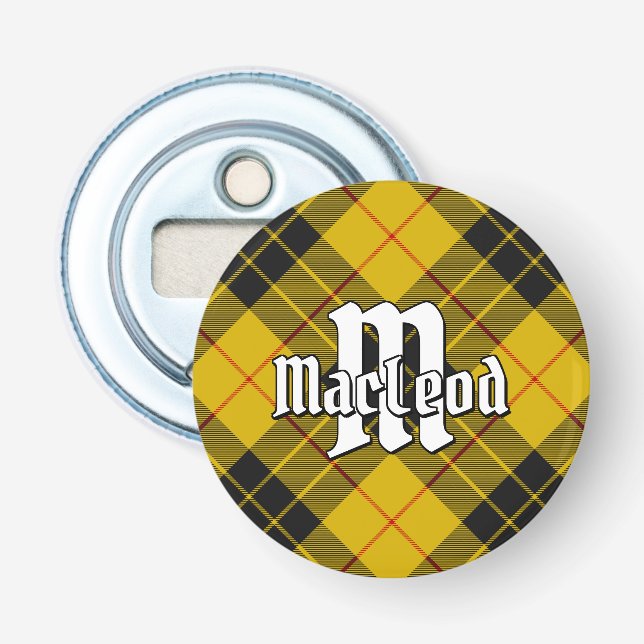 Clan Macleod of Lewis Tartan Bottle Opener (Front)