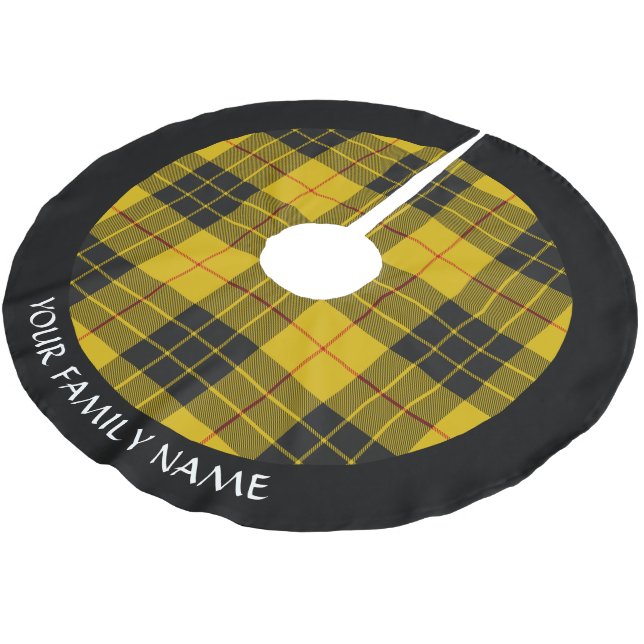 Clan Macleod of Lewis Tartan Brushed Polyester Tree Skirt (Angled)