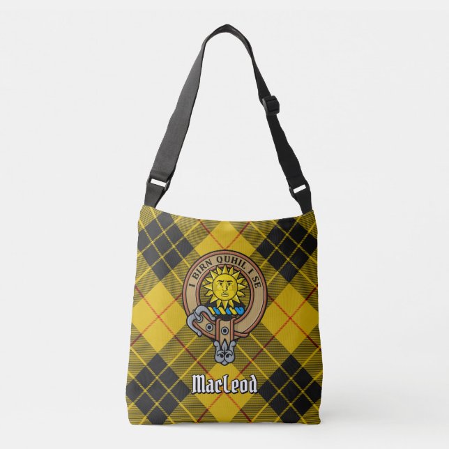 Clan Macleod of Lewis Tartan Crossbody Bag (Front)