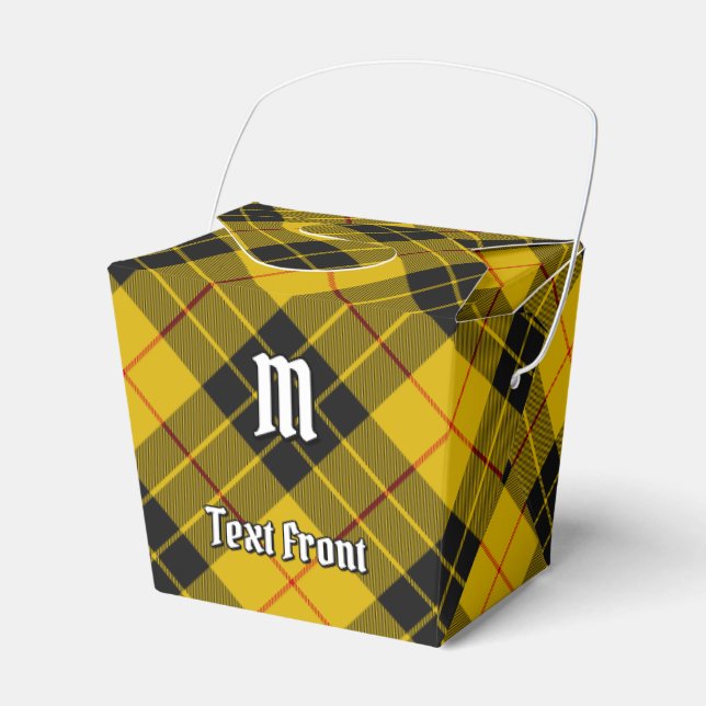 Clan Macleod of Lewis Tartan Favor Box (Front Side)