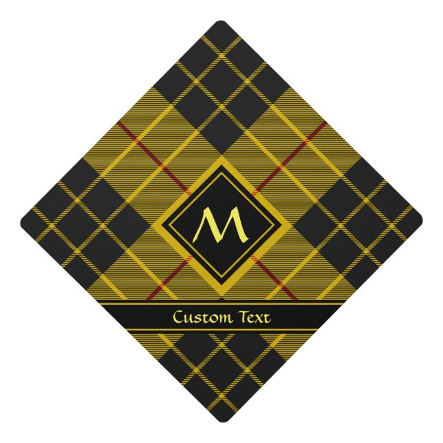 Clan Macleod of Lewis Tartan Graduation Cap Topper (Front)